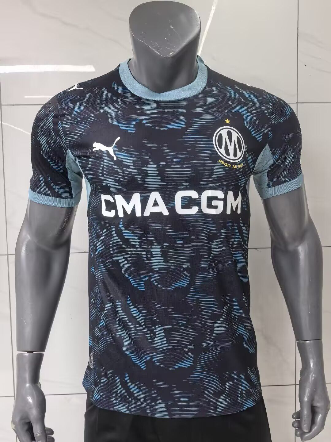 AAA Quality Marseilles 26/27 Away Black/Blue Jersey(Player)
